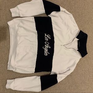 Brandy Melville crew neck zip up! Comfy & cute:)